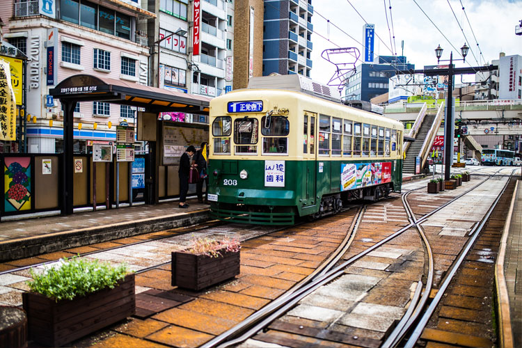 長崎駅前路面電車